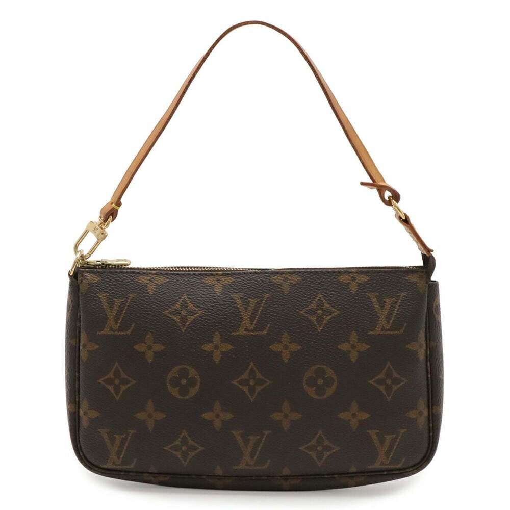 LOUIS VUITTON Brown Monogram Pochette Mini Bag - Picture 1 of 9